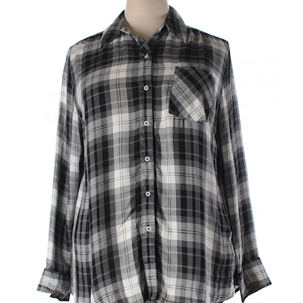 Plaid Rayon Shirt
